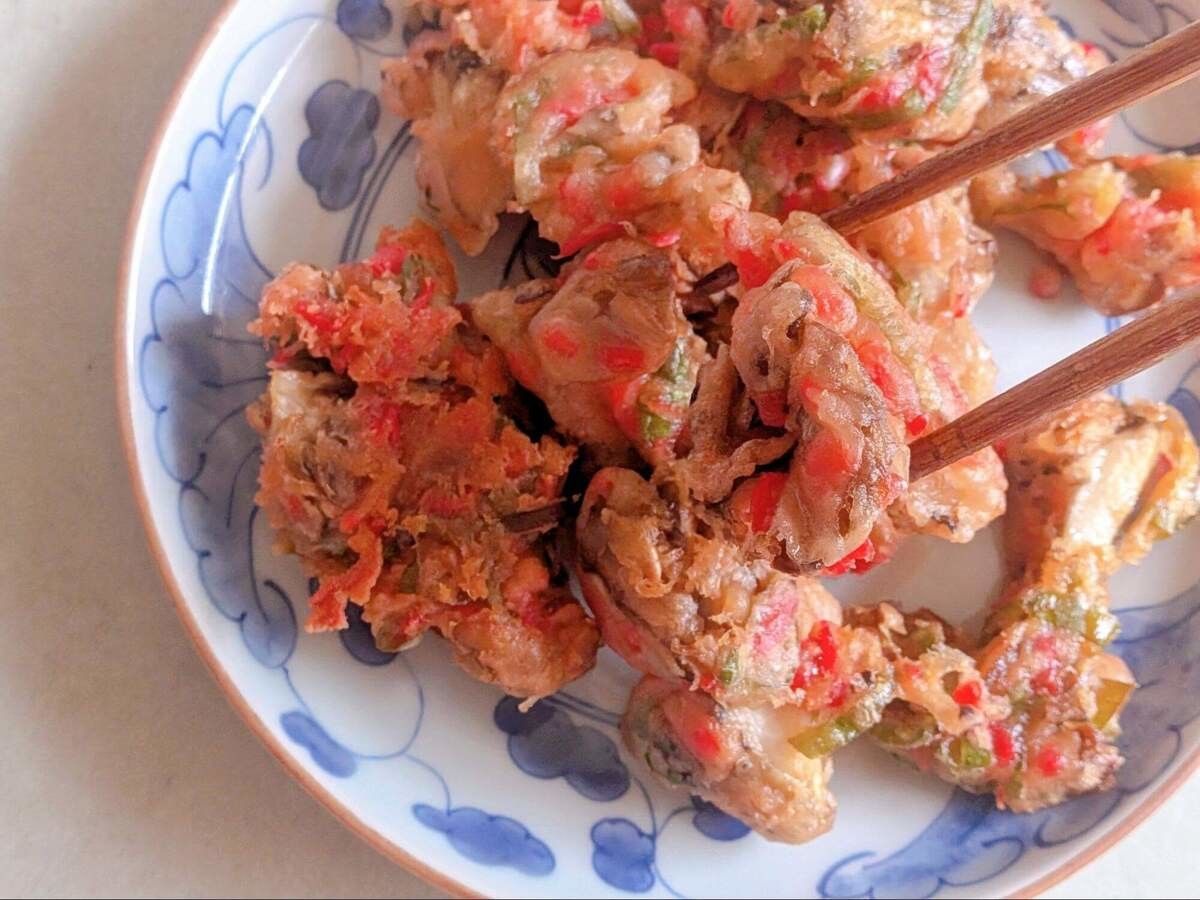 マイタケのたこ焼き風