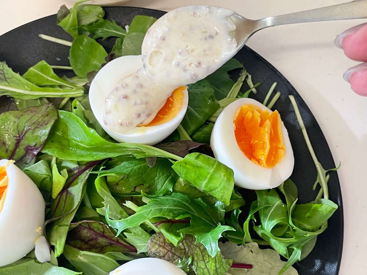 大原千鶴さん「ウフマヨ巣ごもりサラダ」