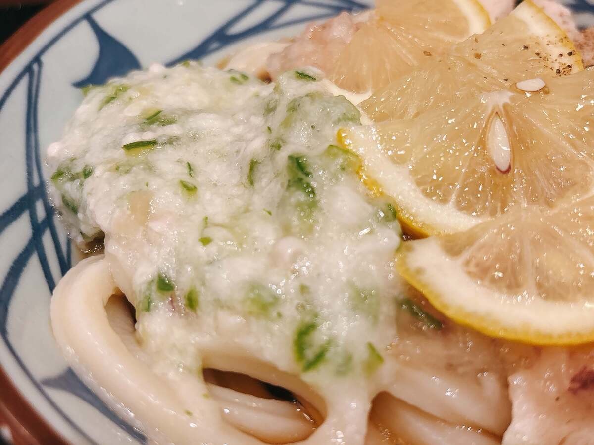 丸亀製麺「ねばとろ鶏ぶっかけ」