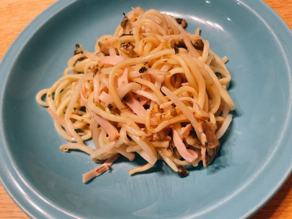 もやしと高菜の焼きそば