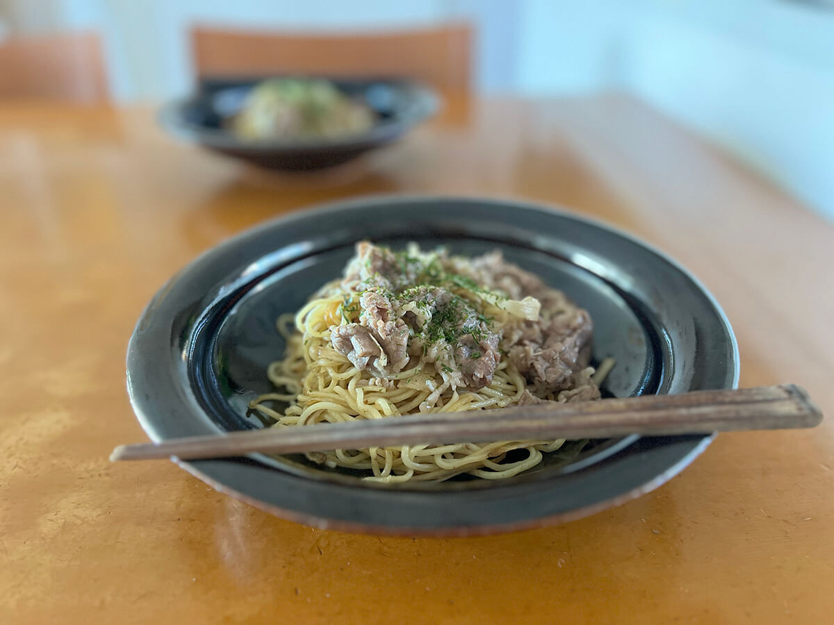 和田明日香さん「ごぼうのほったらかし焼きそば」