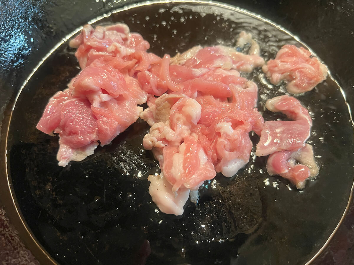 ウー・ウェンさん「厚揚げと豚肉のしょうゆ炒め」