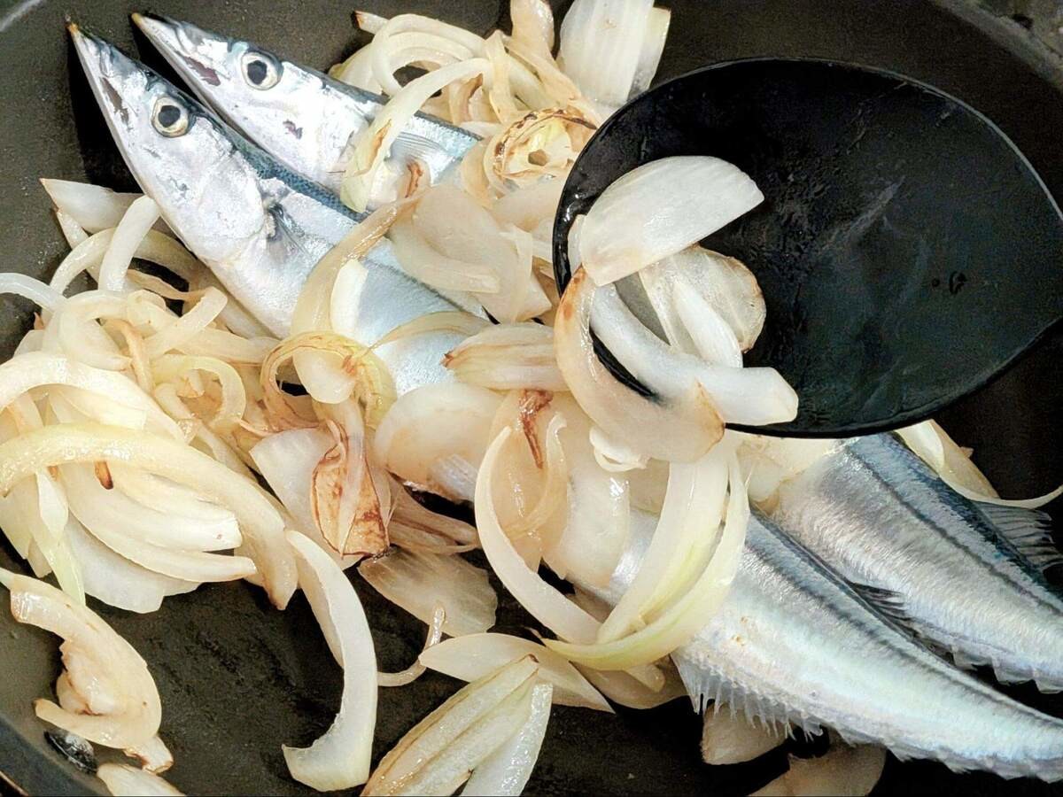 秋刀魚の中華風ソース