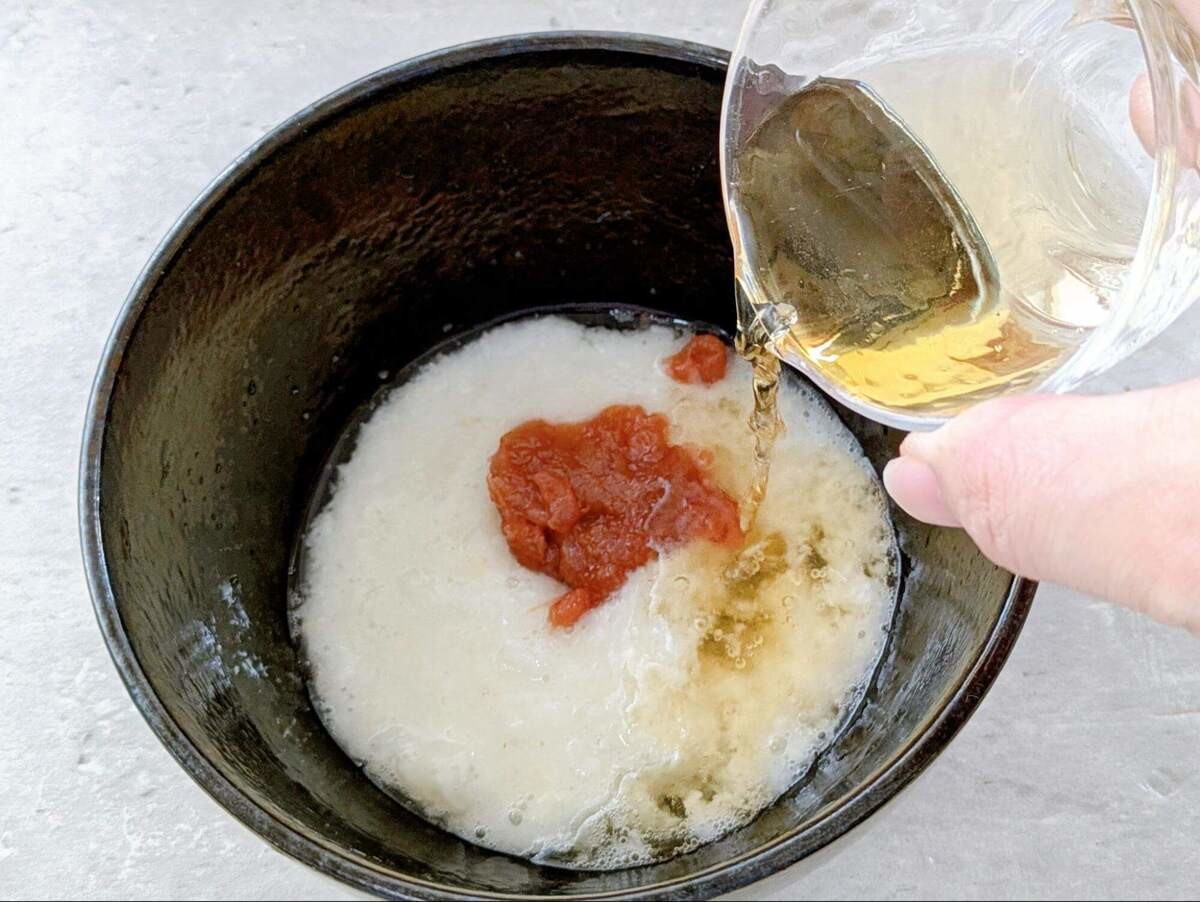 豚しゃぶのとろろ酢そうめん