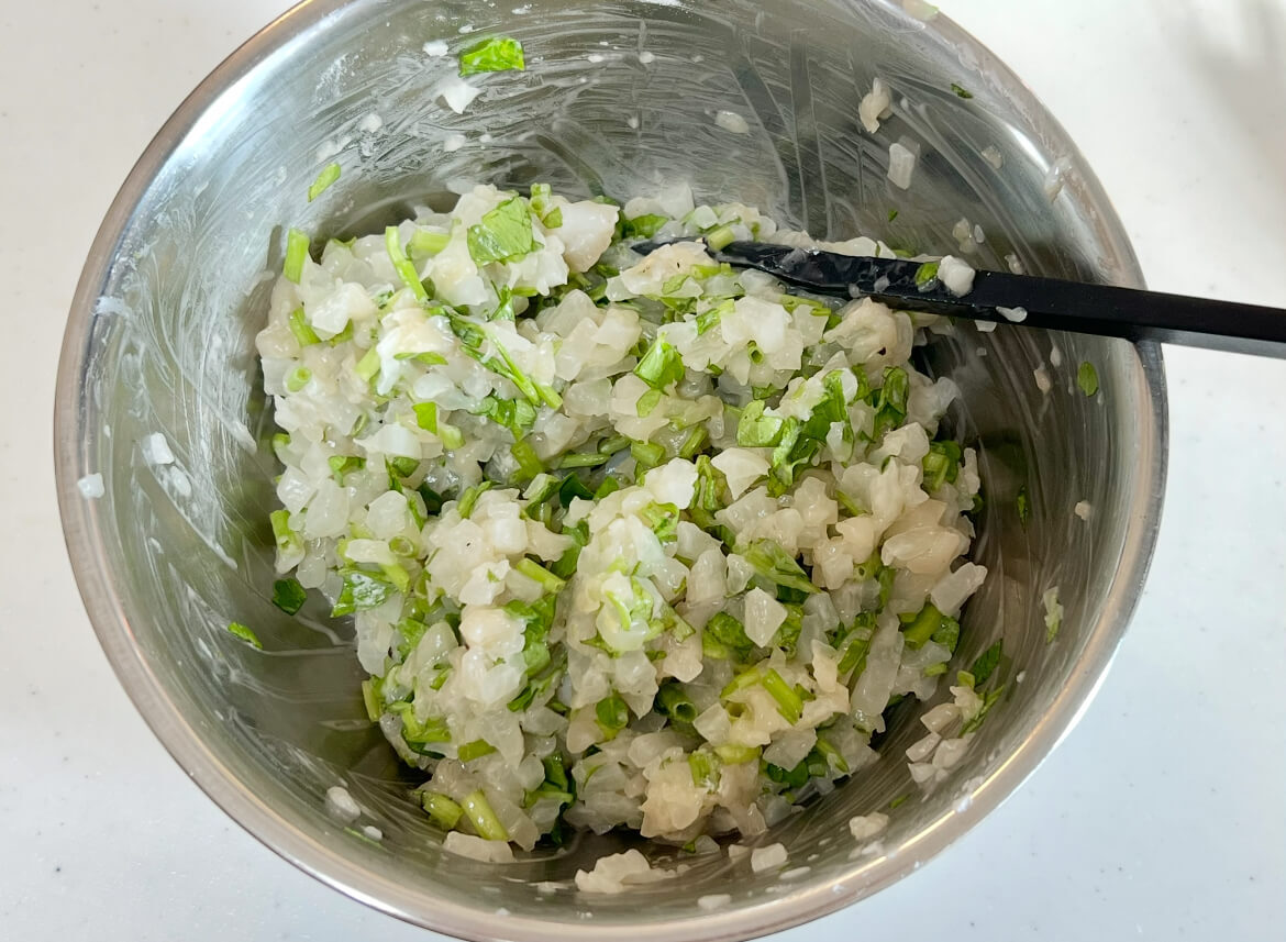 栗原はるみさん「大根と帆立のギョーザ」のレシピ