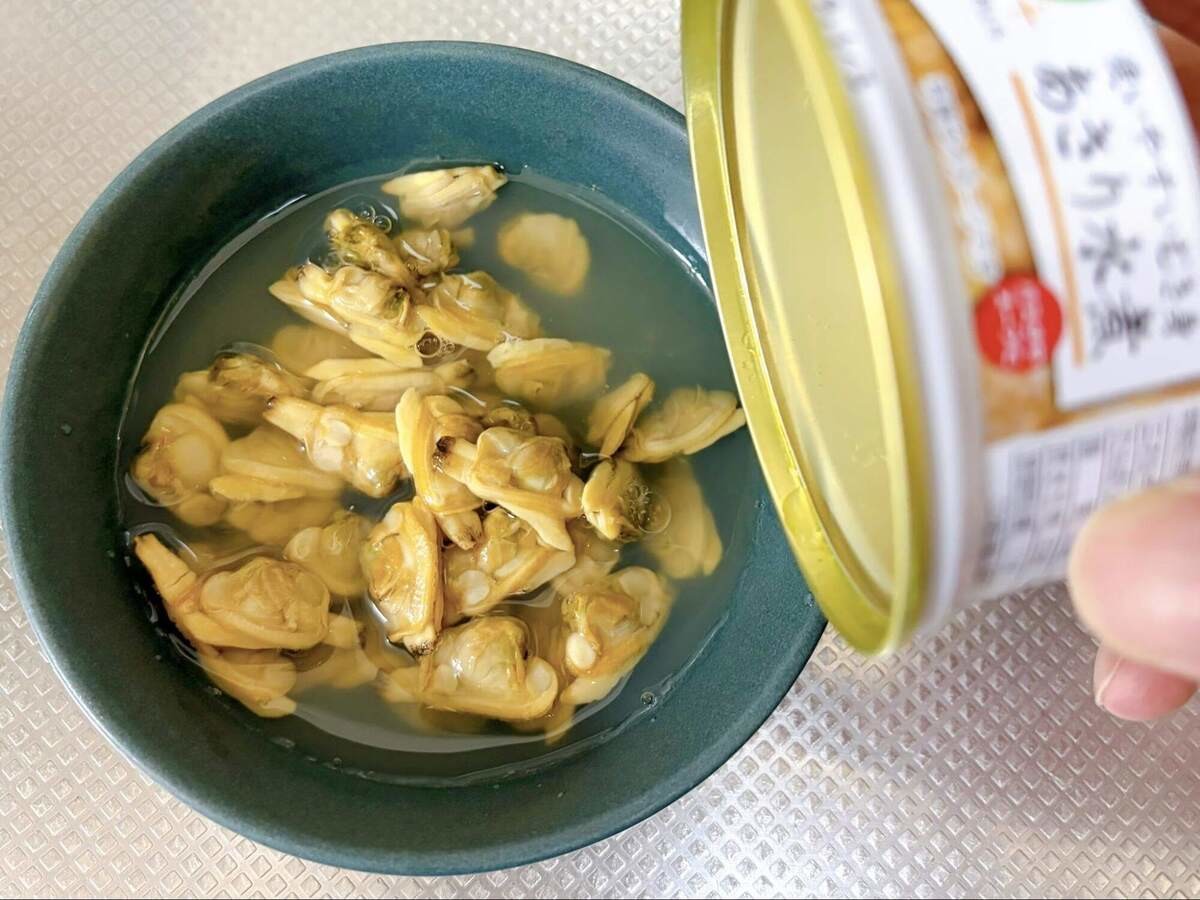 あさり缶の冷やしトマトカレー