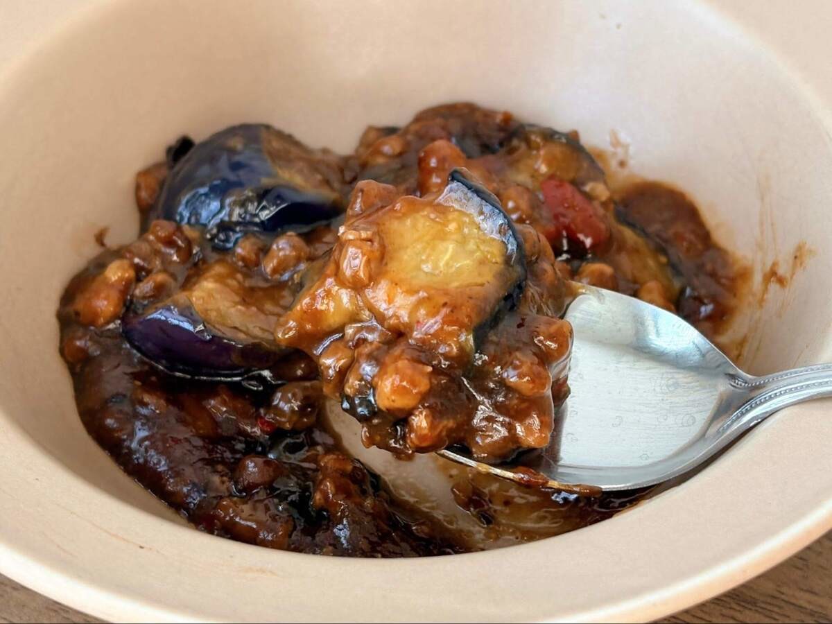 濃いめの味でごはんに合う麻婆茄子