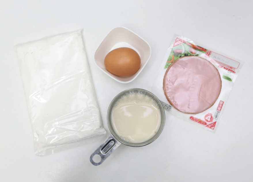 森永製菓公式「ハムのマグカップケーキ」のレシピ