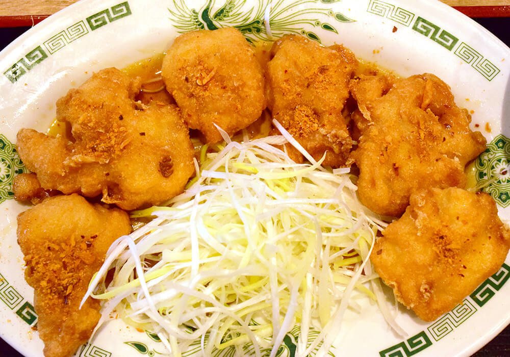 日高屋「Wドラゴンチキン定食」