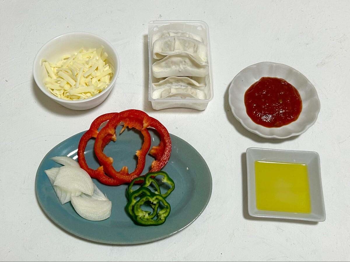 味の素冷凍食品公式レシピ「ギョーザのピザ風」