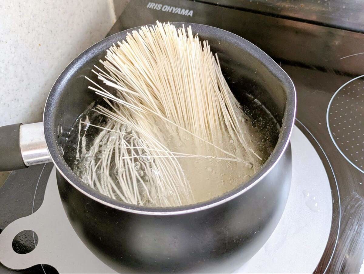 豚しゃぶのとろろ酢そうめん