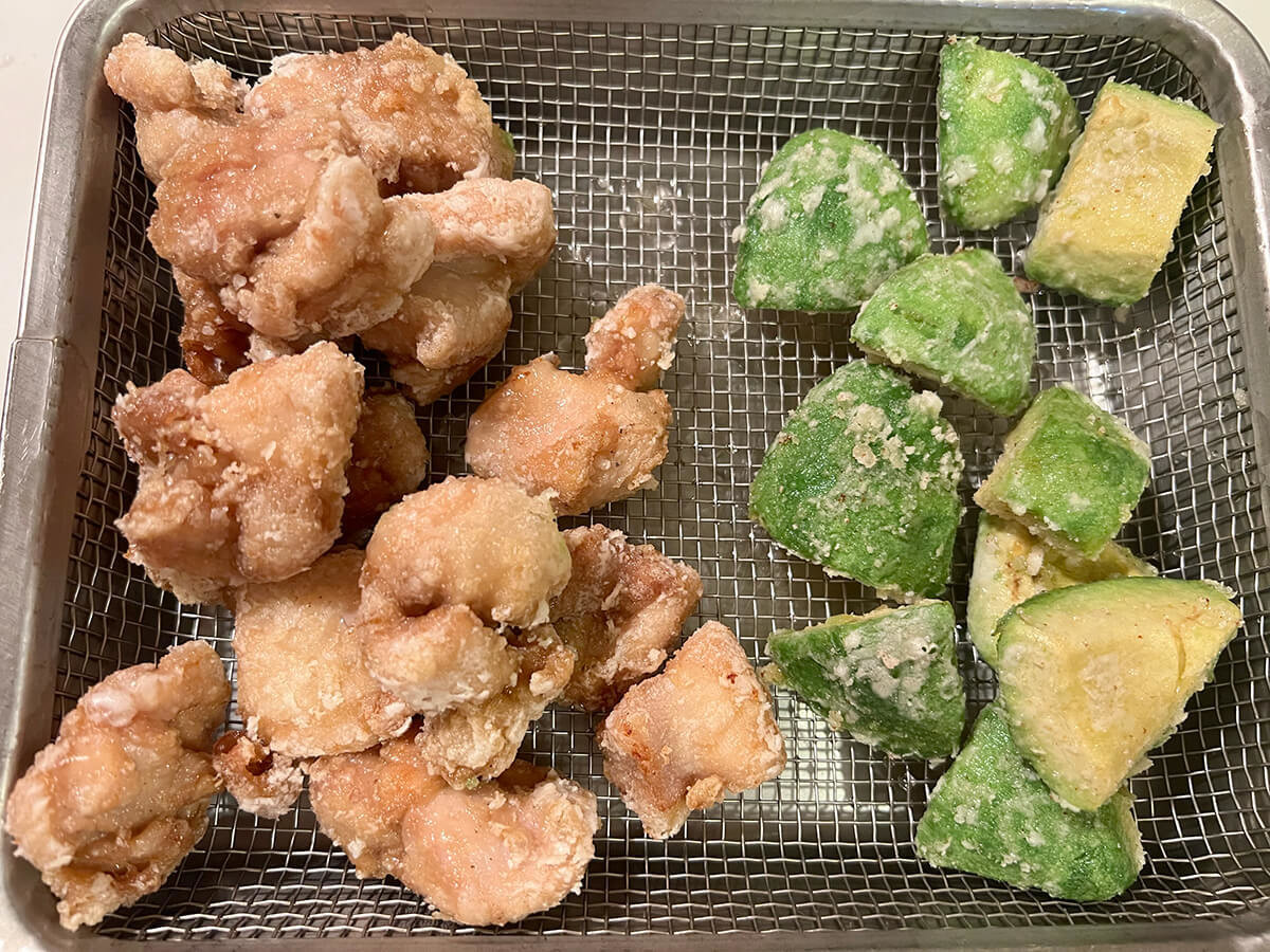 鶏とアボカドのから揚げ