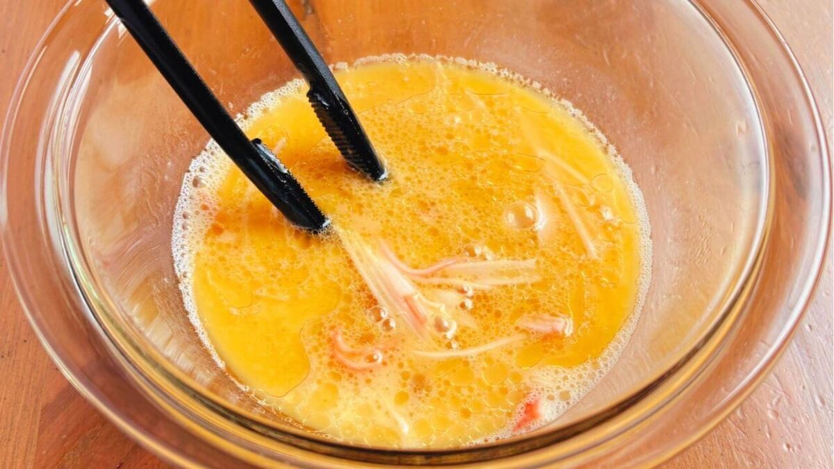 「簡単カニ玉風」