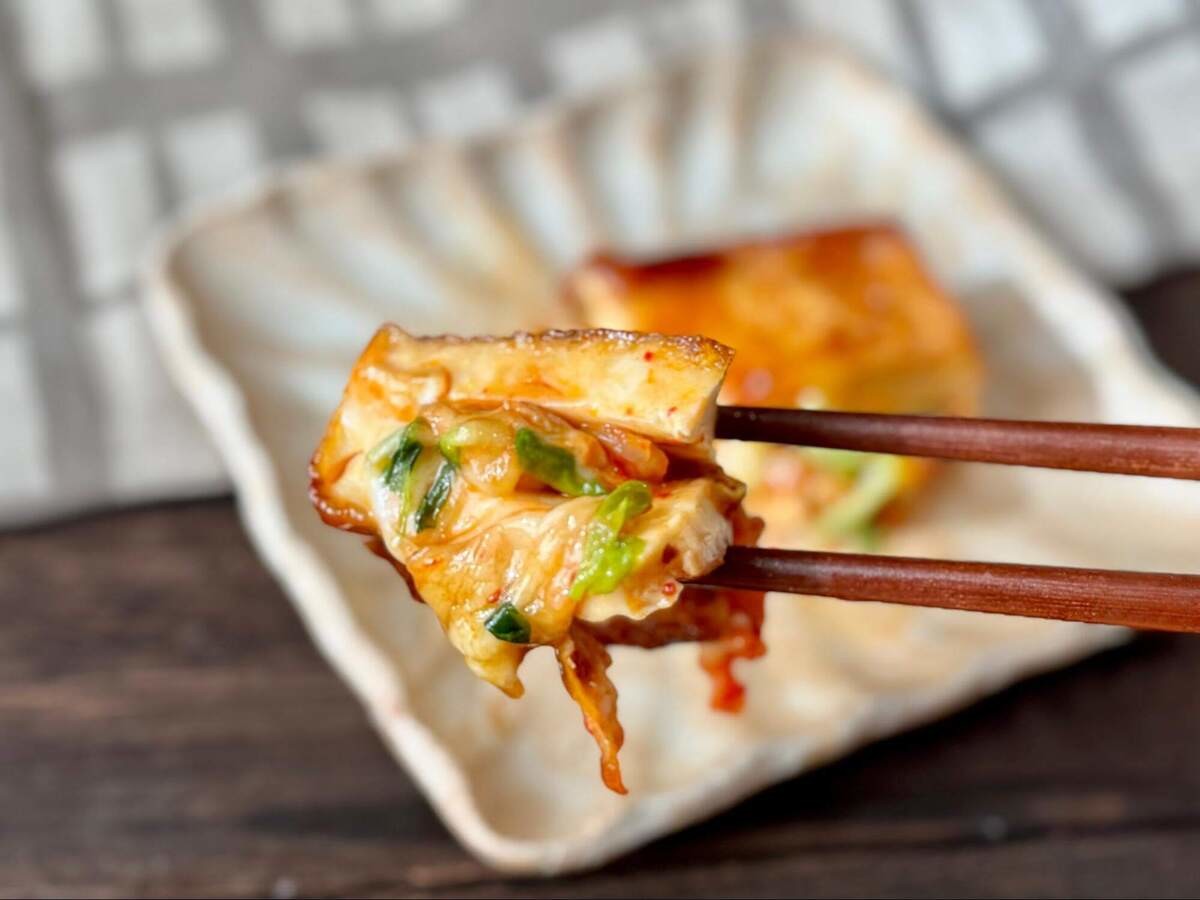 村上農園さん「厚揚げキムチーズ」