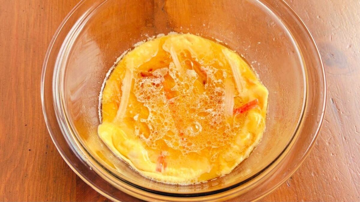 「簡単カニ玉風」