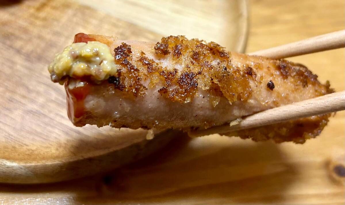 ラランド・サーヤさん「魚肉ソーセージの揚げ焼き」