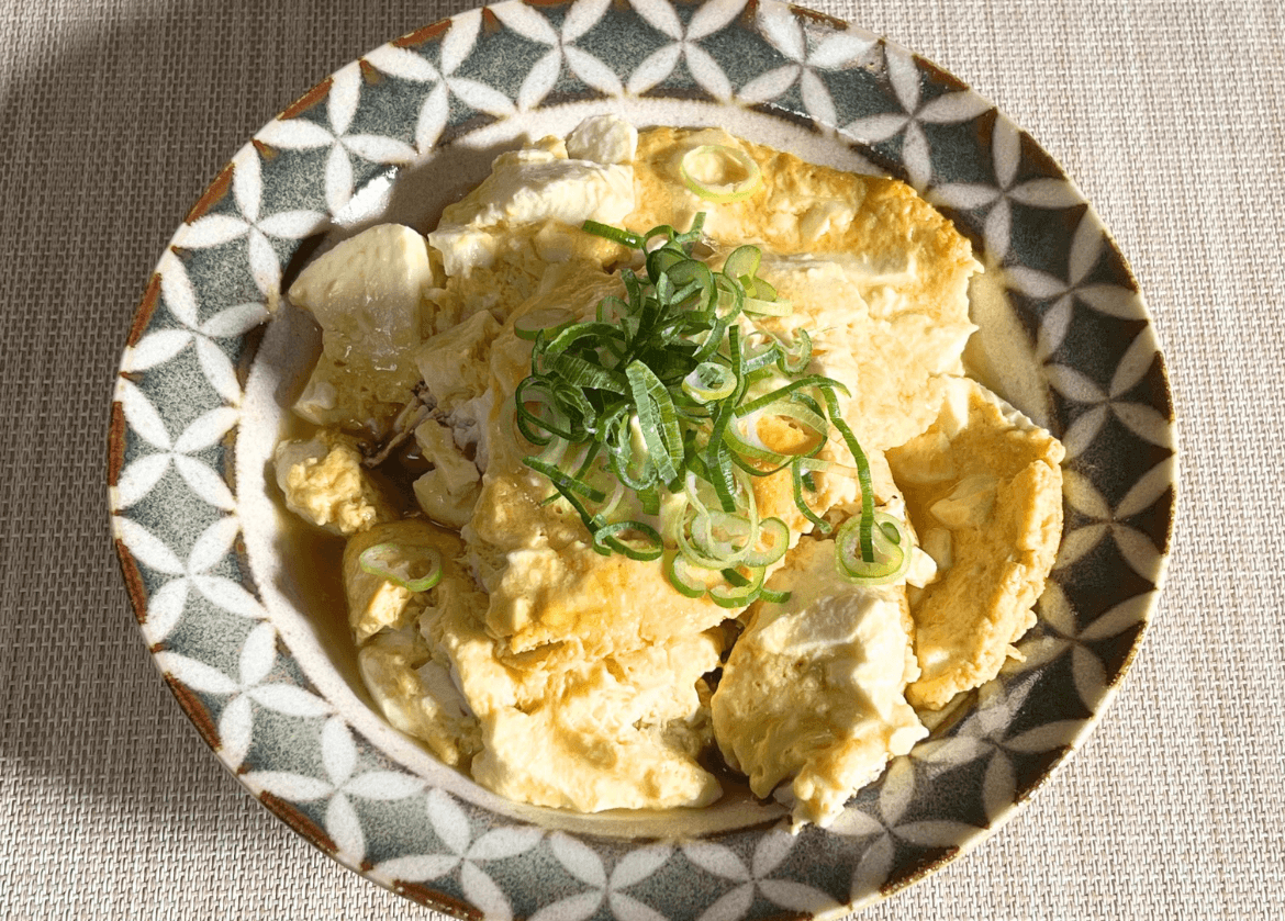「卵と豆腐のふわふわ中華風」