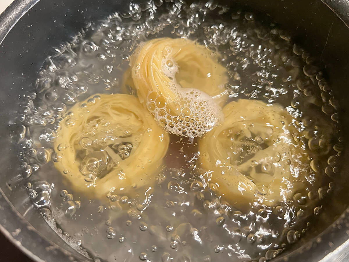 スモークサーモンのクリームパスタ