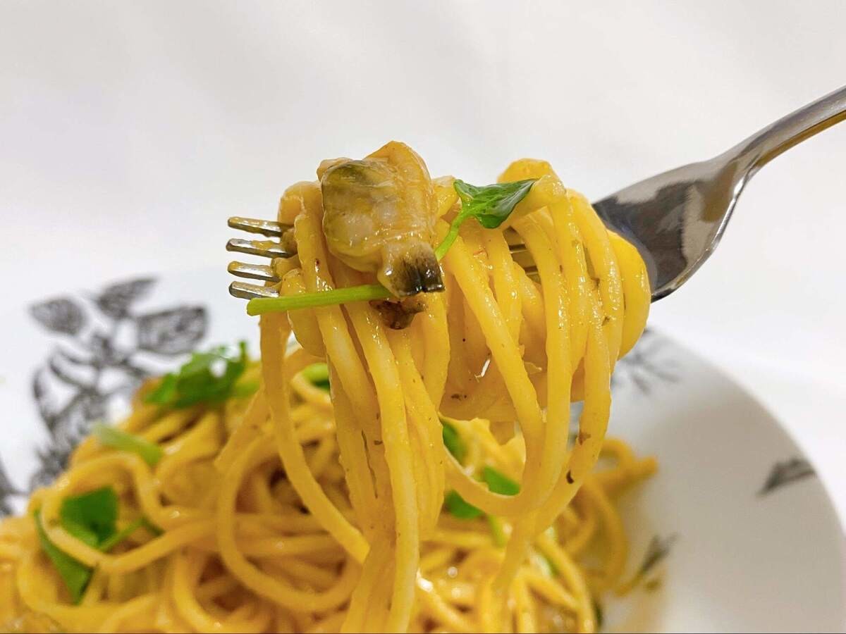 海老レモンソースとあさりの絶品パスタ