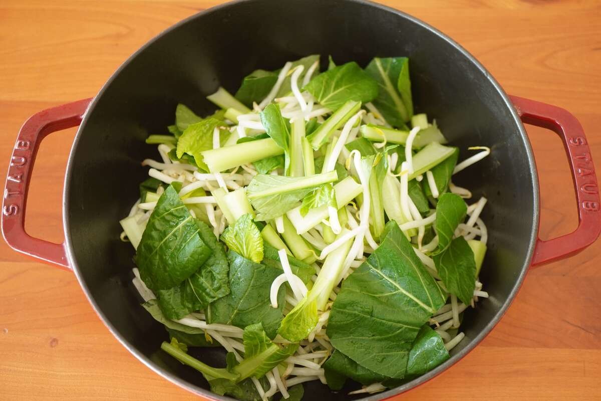 木村文乃さん「豚バラの蒸し鍋」