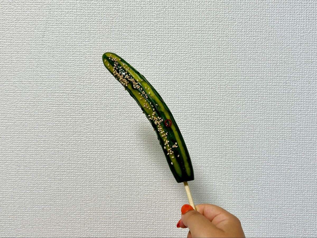 めんつゆで作るきゅうりの一本漬け