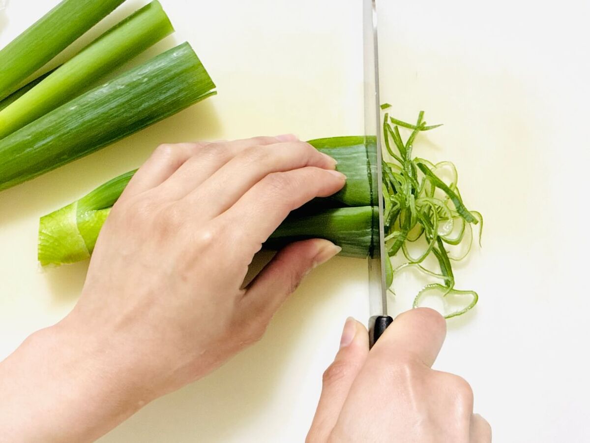 ねぎの青い部分のチヂミ風