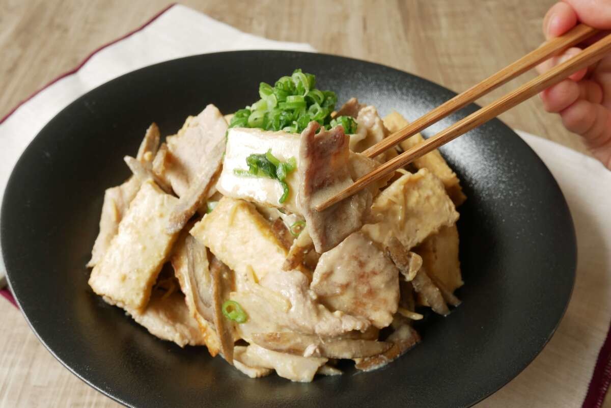 豚肉と厚揚げの味噌煮