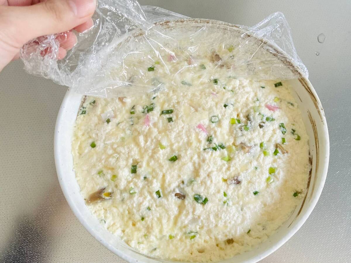 卵1個でふわふわ かさまし“かま玉”