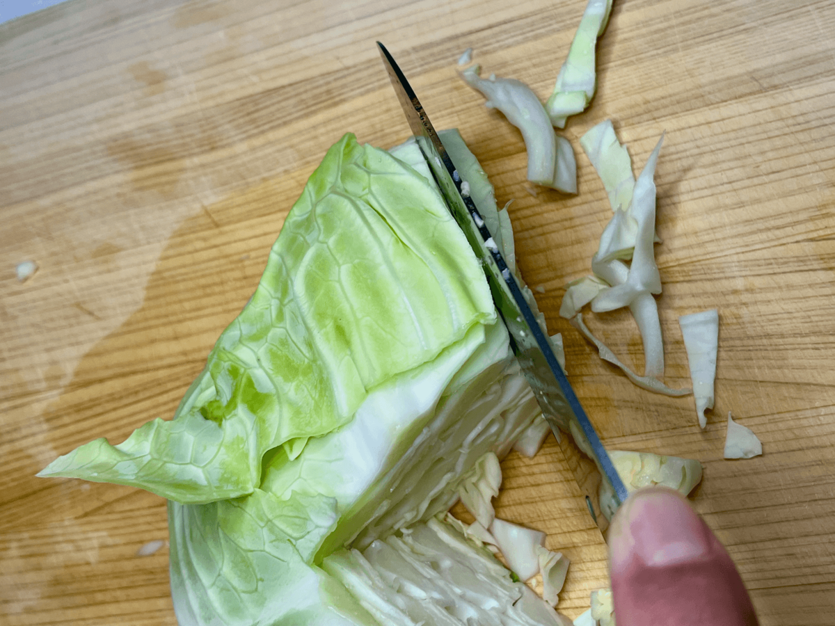 大阪王将「キャベツの切り方」