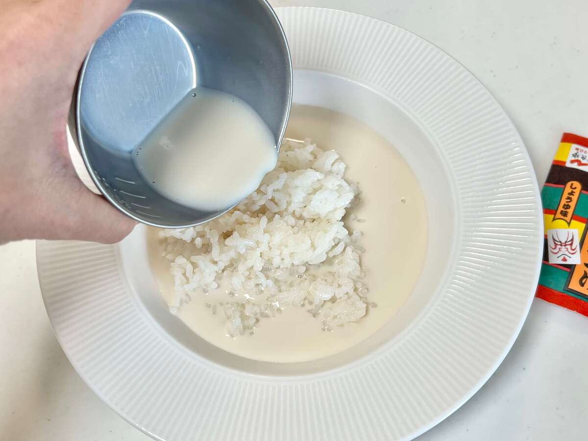 豆乳茶づけ