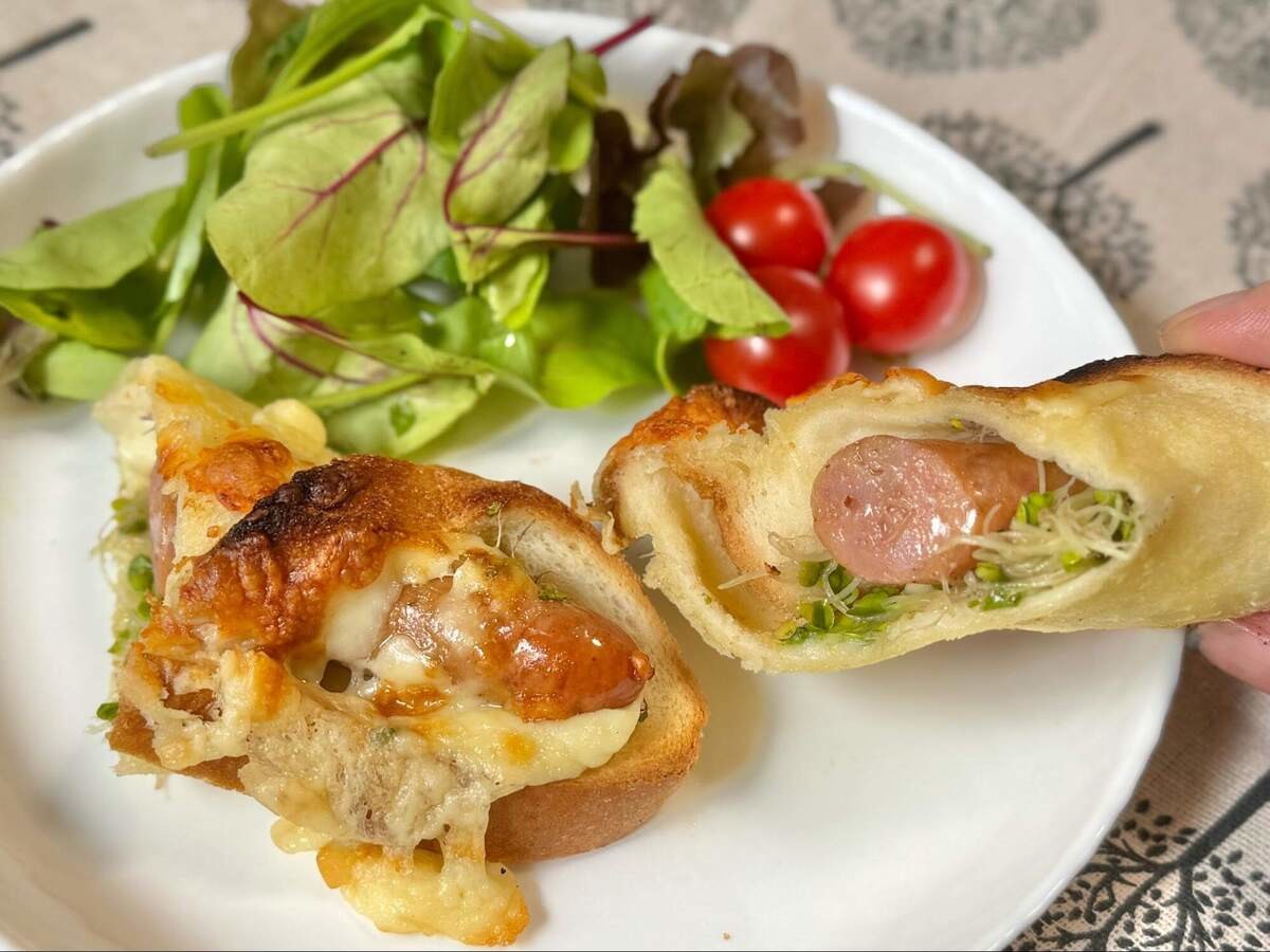 村上農園公式「食パンで作るホットドッグ」