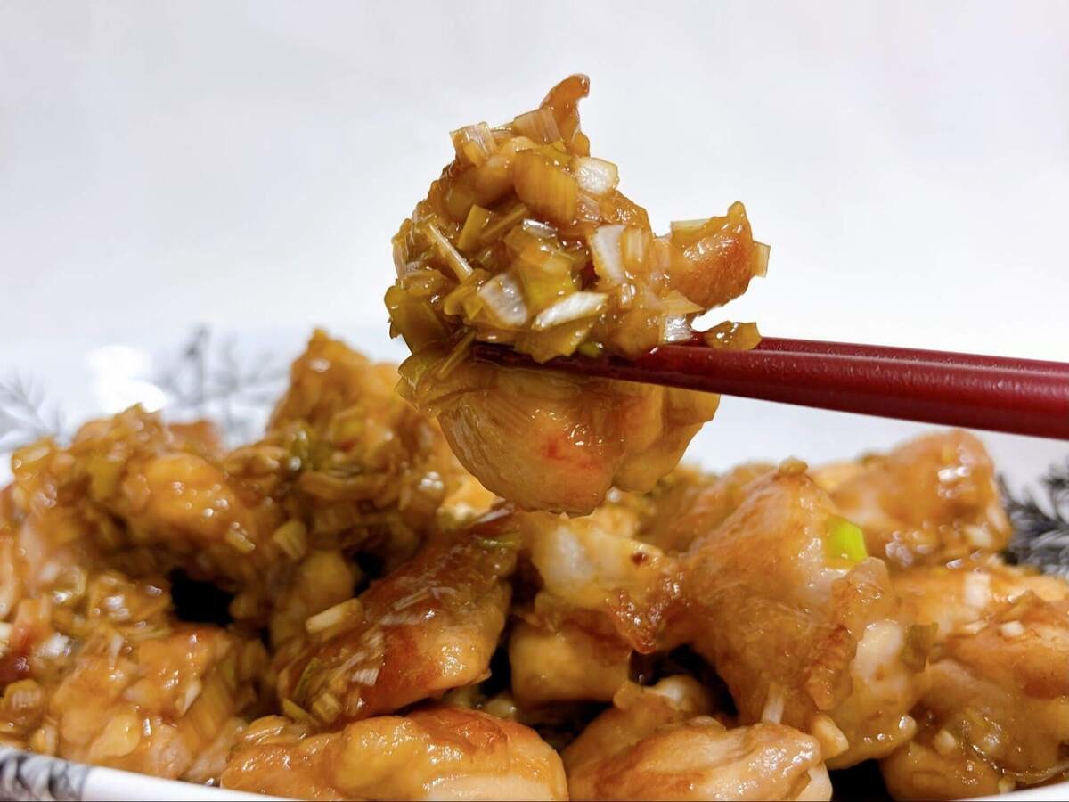 まりこさん「甘酢ねぎチキン」のレシピ