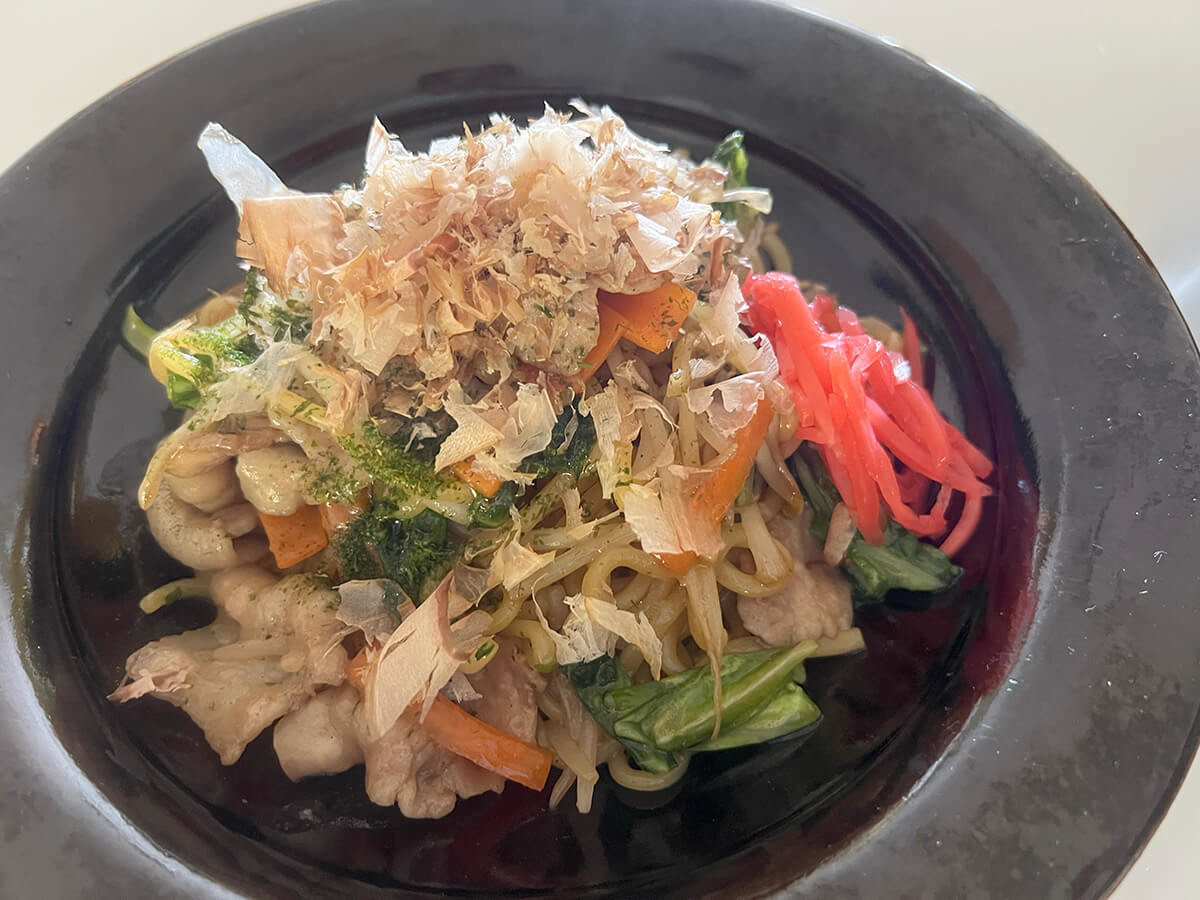 宝酒造さん「こってり甘口焼きそば」