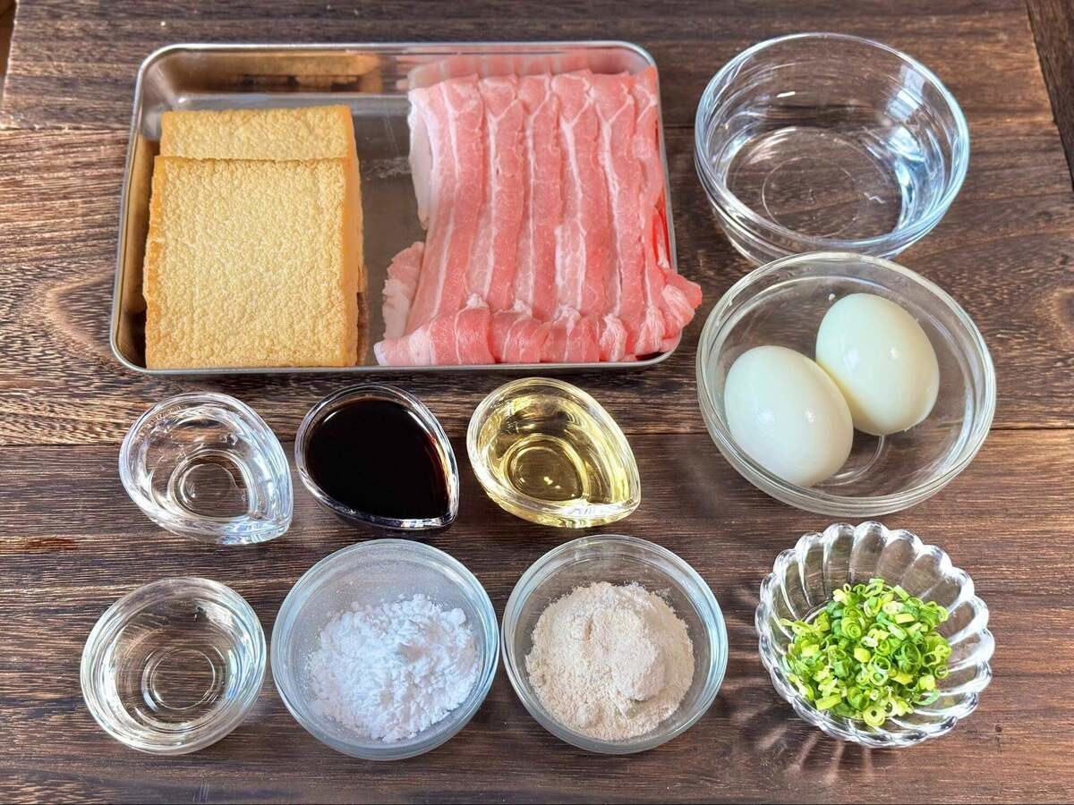 まるみキッチンさん「厚揚げの豚バラ巻き」のレシピ