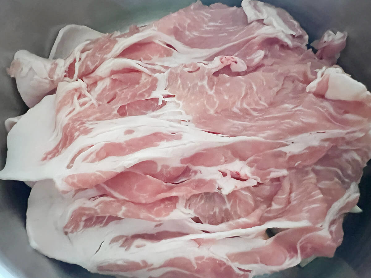豚肉となすの重ね蒸し