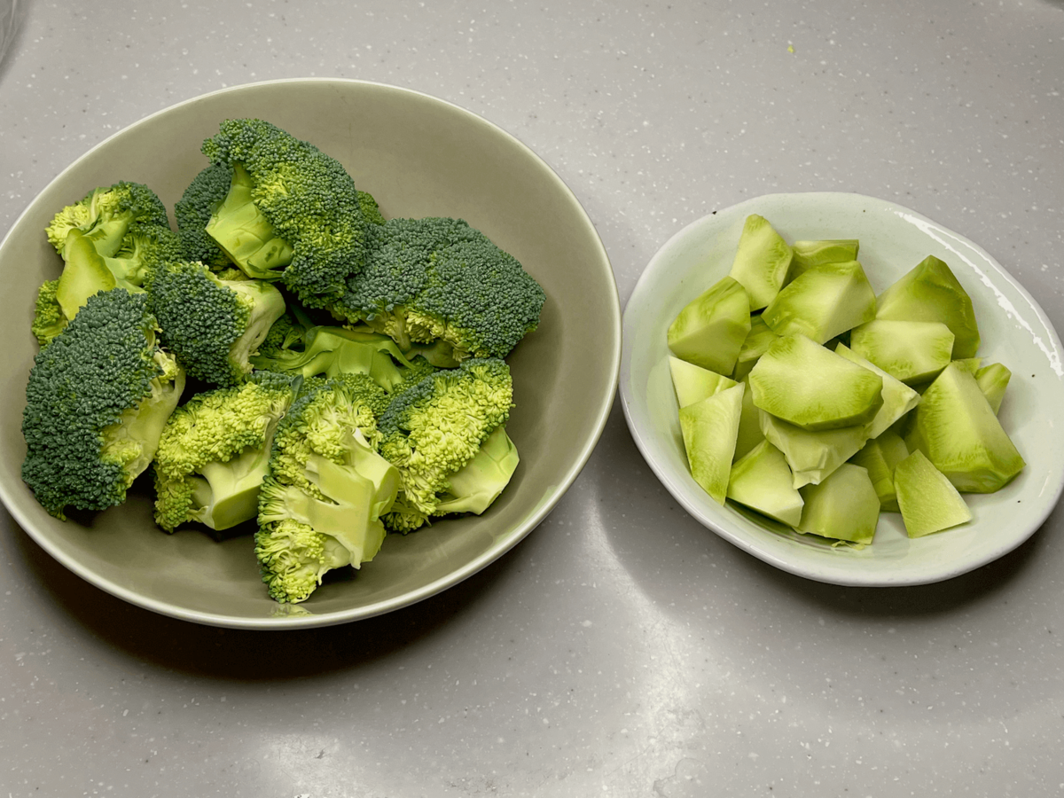 ブロッコリーのソテーミートソース