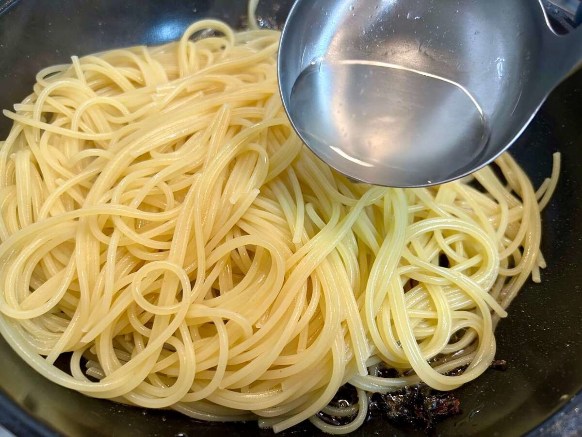 塩昆布パスタ