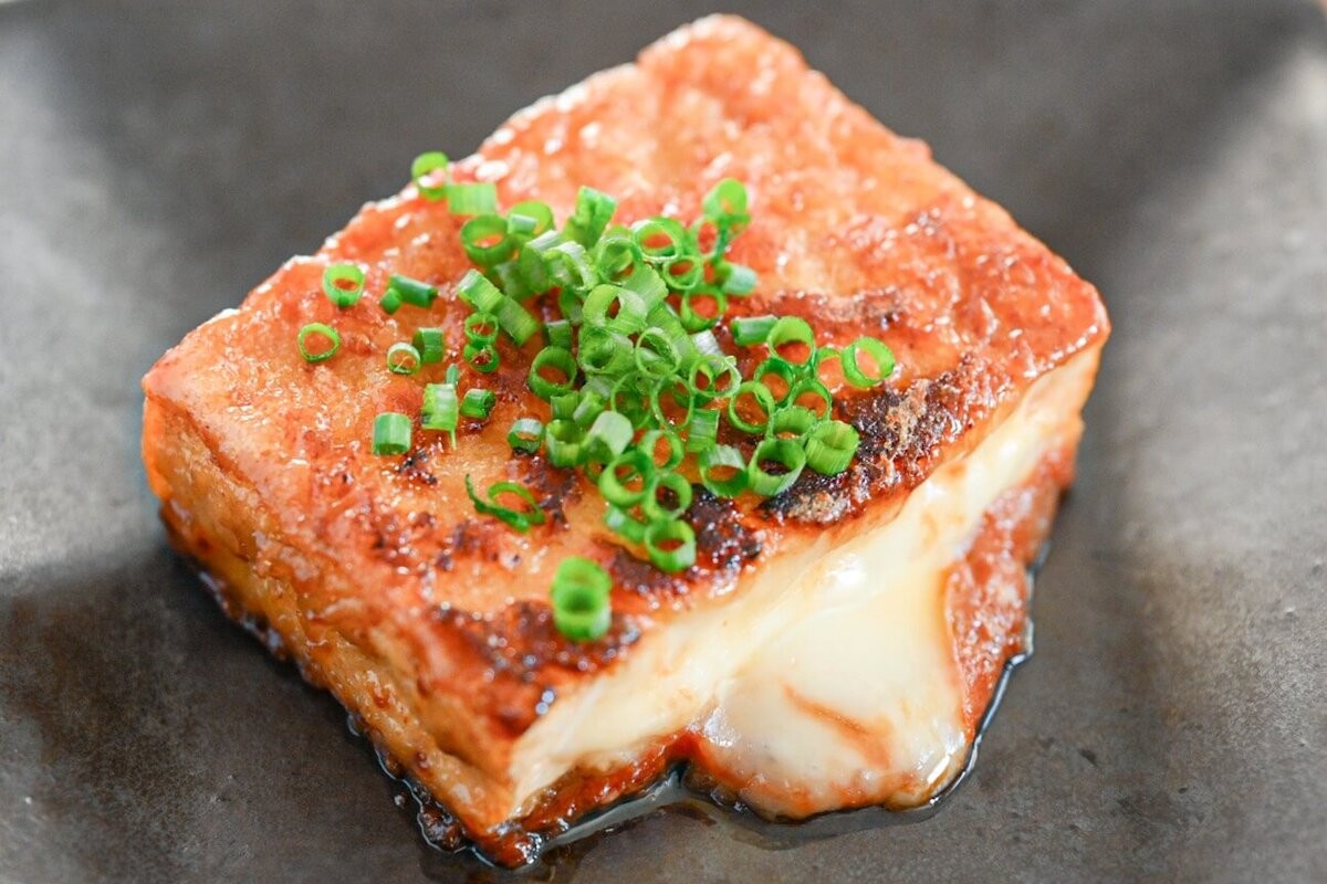 厚揚げチーズの照り焼き
