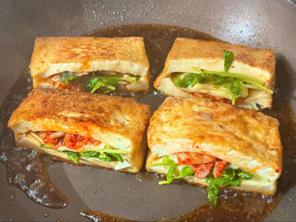 村上農園さん「厚揚げキムチーズ」