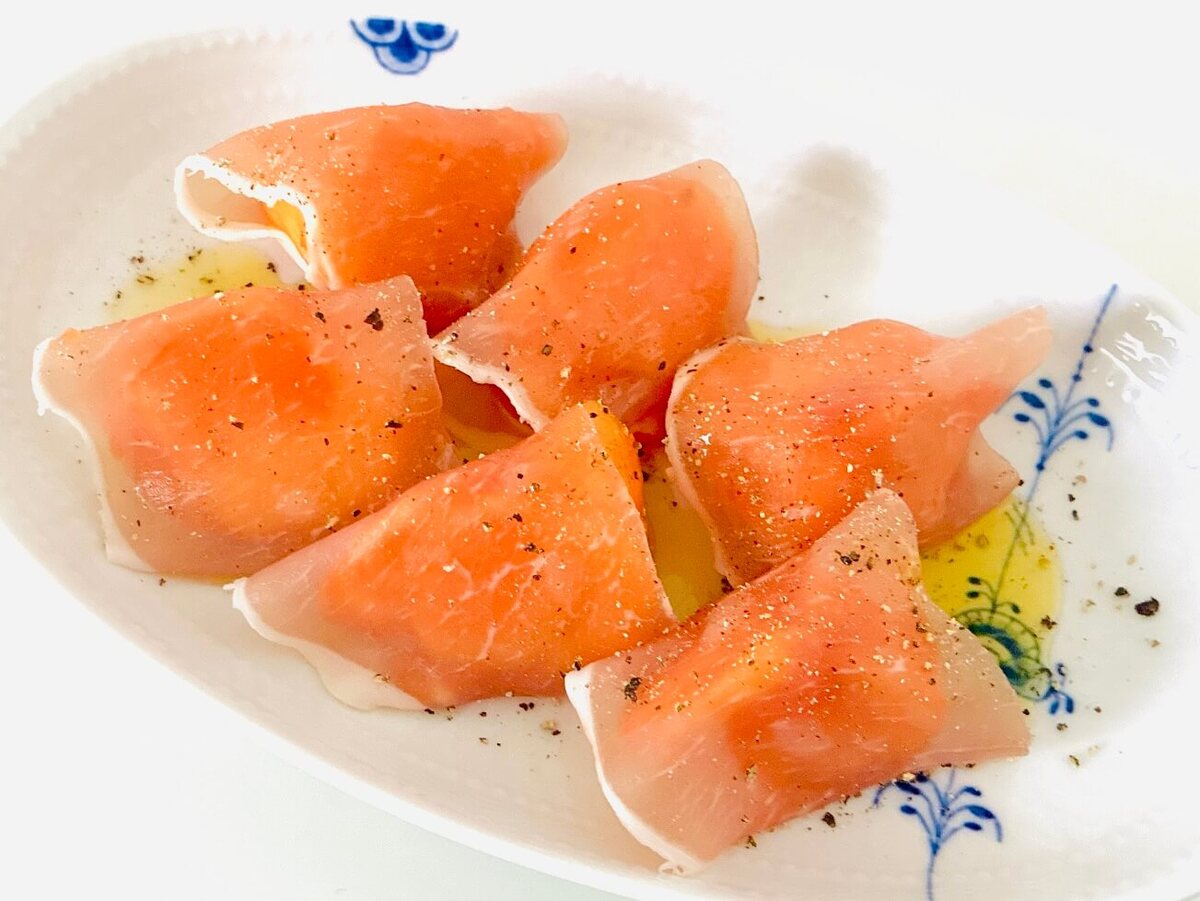 アサヒビール公式「柿の生ハム巻き」のレシピ