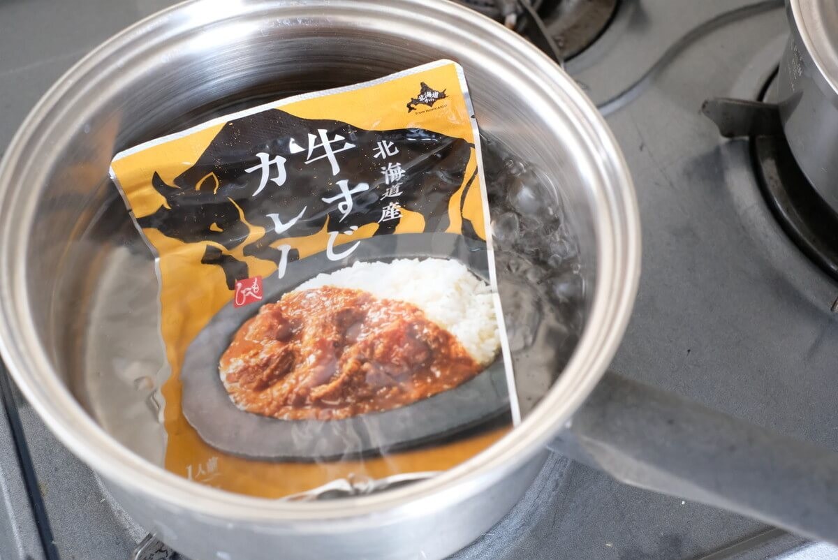 カルディで時短メニュー「北海道産牛すじカレー」