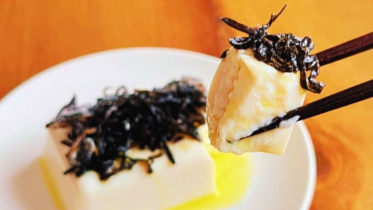 豆腐と塩昆布