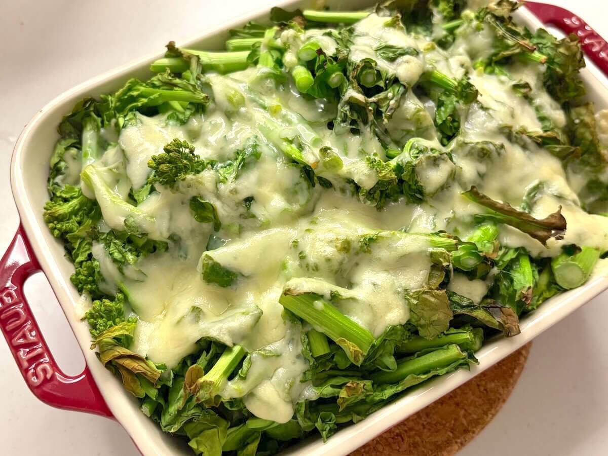 菜の花のチーズ焼き