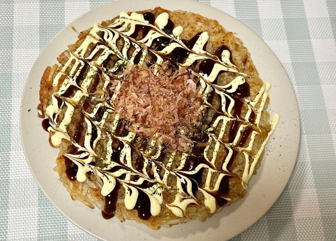 「カリカリもやチーお好み焼き」