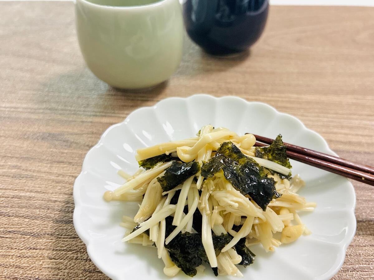 えのき茸の韓国のりあえ