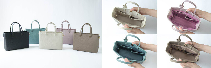 新進工房 しまむら コラボ 受注生産 本革 トートバック ブラック 店舗