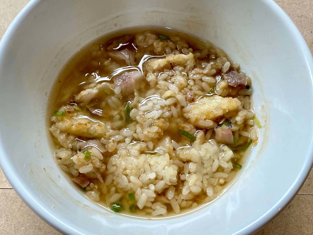 揚げないあじフライのひつまぶし