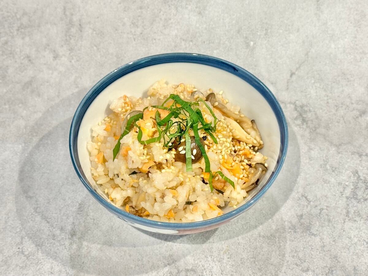 ウワサのお客さま「鮭ときのこの混ぜご飯」