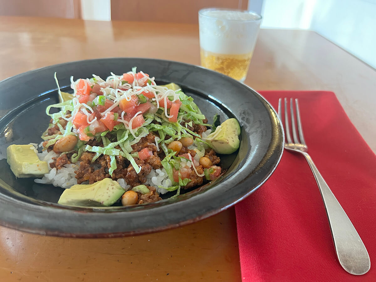 和田明日香さん「タコライス 蒸し大豆入り」