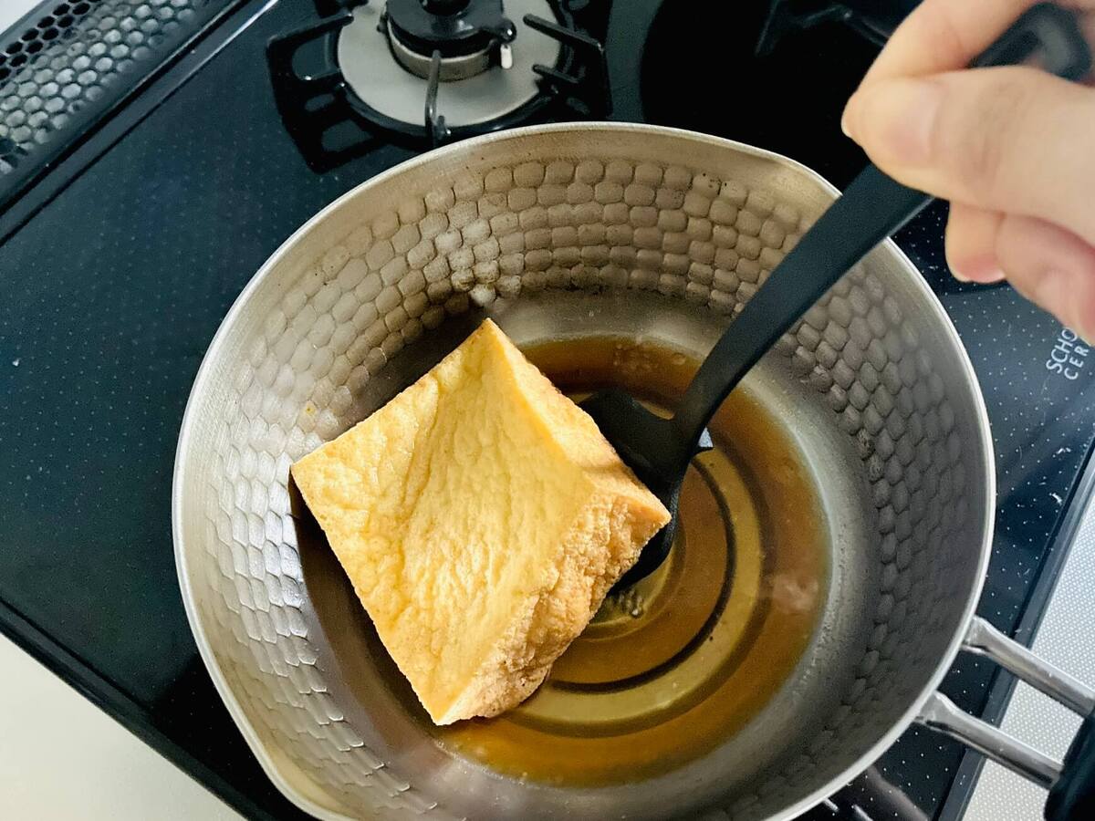 栗原はるみさん「厚揚げの甘辛煮」のレシピ